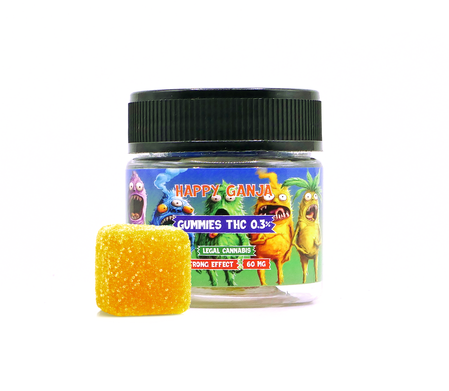 GUMMIES HAPPY GANJA POT DE 6